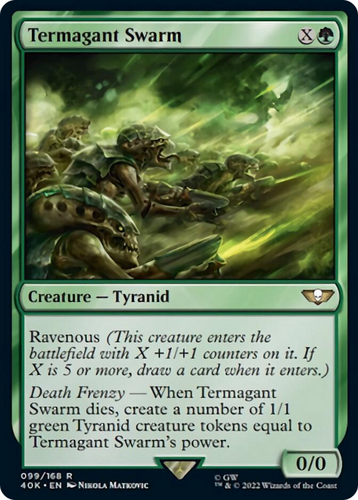 Termagant Swarm (Surge Foil) [Warhammer 40,000] Magic: The Gathering