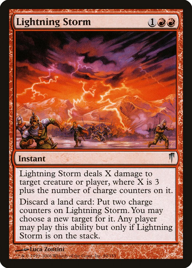 Lightning Storm [Coldsnap] Magic: The Gathering
