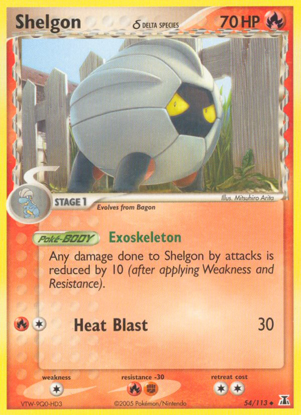 Shelgon (54/113) (Delta Species) [EX: Delta Species] Pokémon