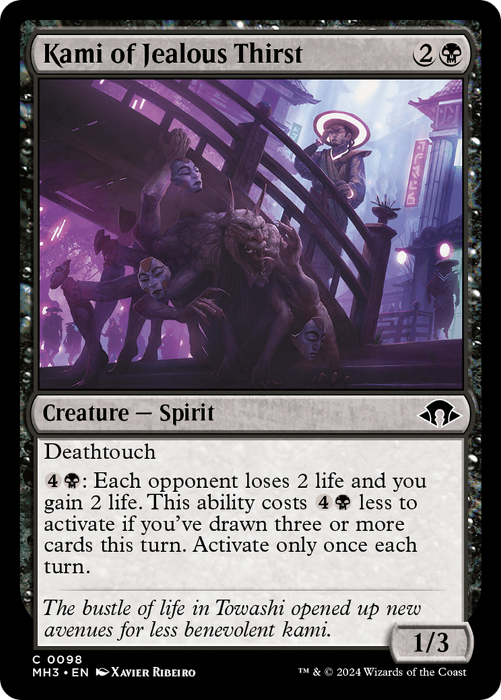 Kami of Jealous Thirst [Modern Horizons 3] Magic: The Gathering