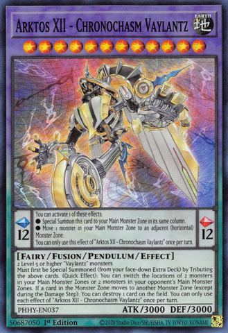 Arktos XII - Chronochasm Vaylantz [PHHY-EN037] Super Rare - Yugioh Cards For Your TCG Needs!