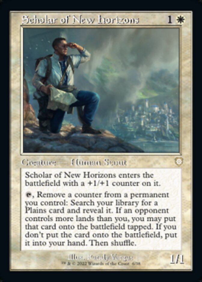 Scholar of New Horizons (Retro) [The Brothers' War Commander] Magic: The Gathering