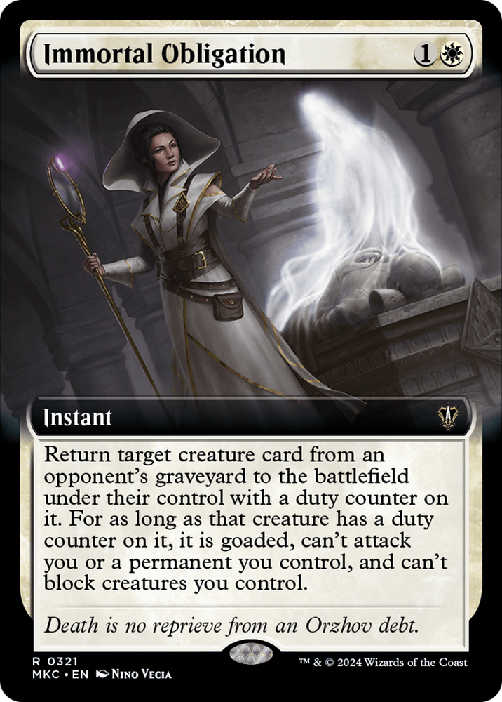 Immortal Obligation (Extended Art) [Murders at Karlov Manor Commander] Magic: The Gathering