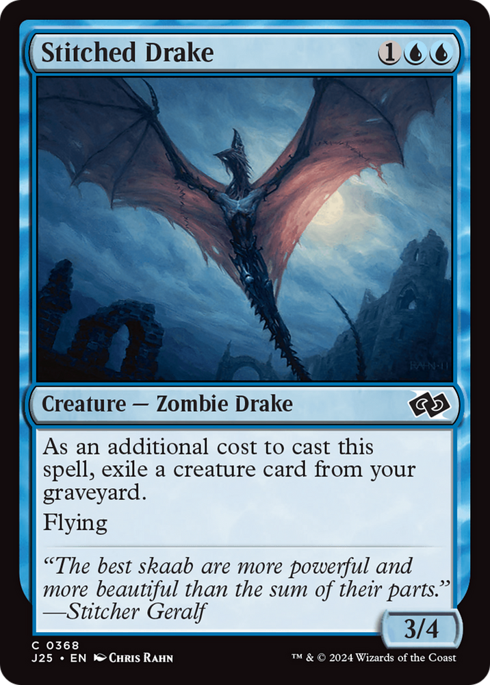 Stitched Drake [Foundations Jumpstart] Magic: The Gathering