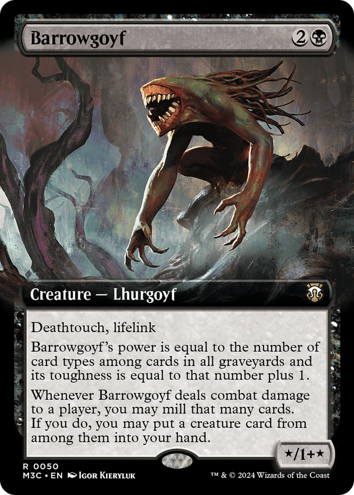 Barrowgoyf (Extended Art) [Modern Horizons 3 Commander] Magic: The Gathering