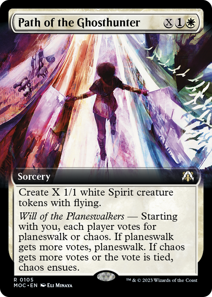 Path of the Ghosthunter (Extended Art) [March of the Machine Commander] Magic: The Gathering