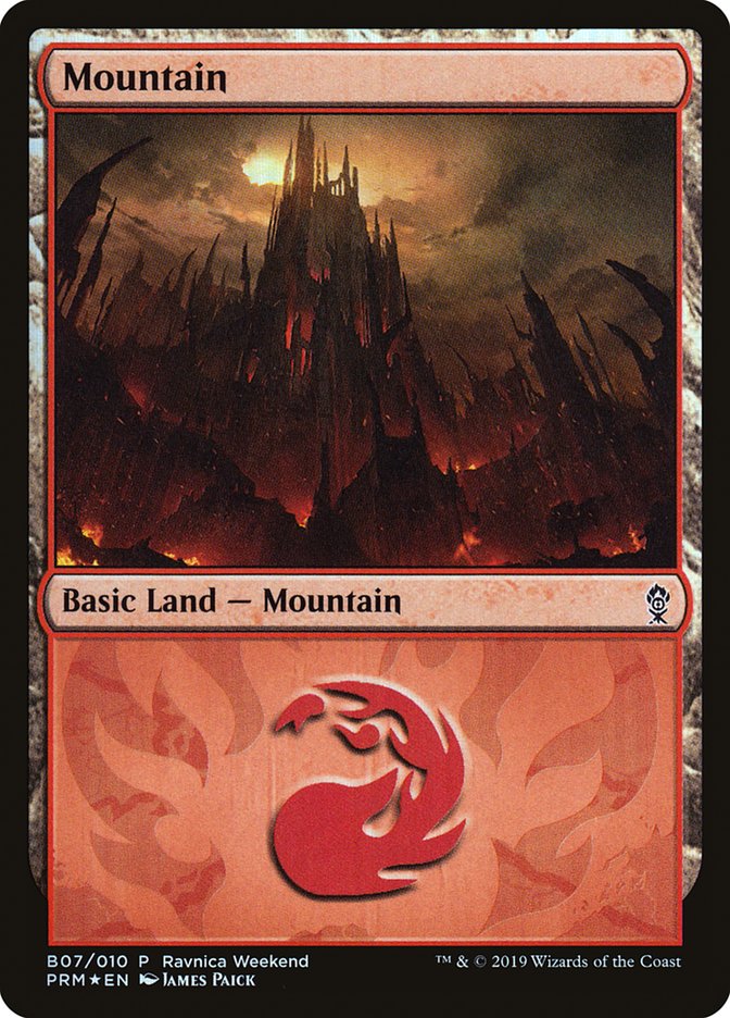 Mountain (B07) [Ravnica Allegiance Guild Kit] Magic: The Gathering
