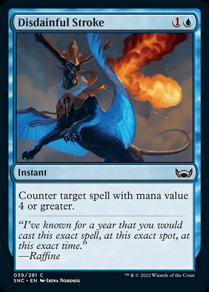 Disdainful Stroke [Streets of New Capenna] Magic: The Gathering
