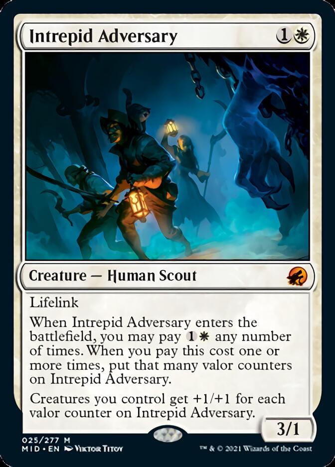 Intrepid Adversary [Innistrad: Midnight Hunt] Magic: The Gathering