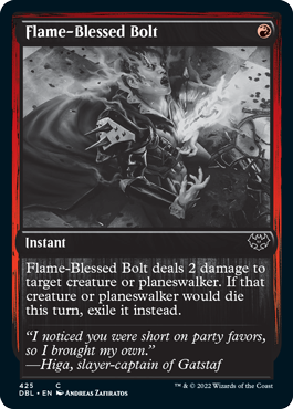 Flame-Blessed Bolt [Innistrad: Double Feature] Magic: The Gathering