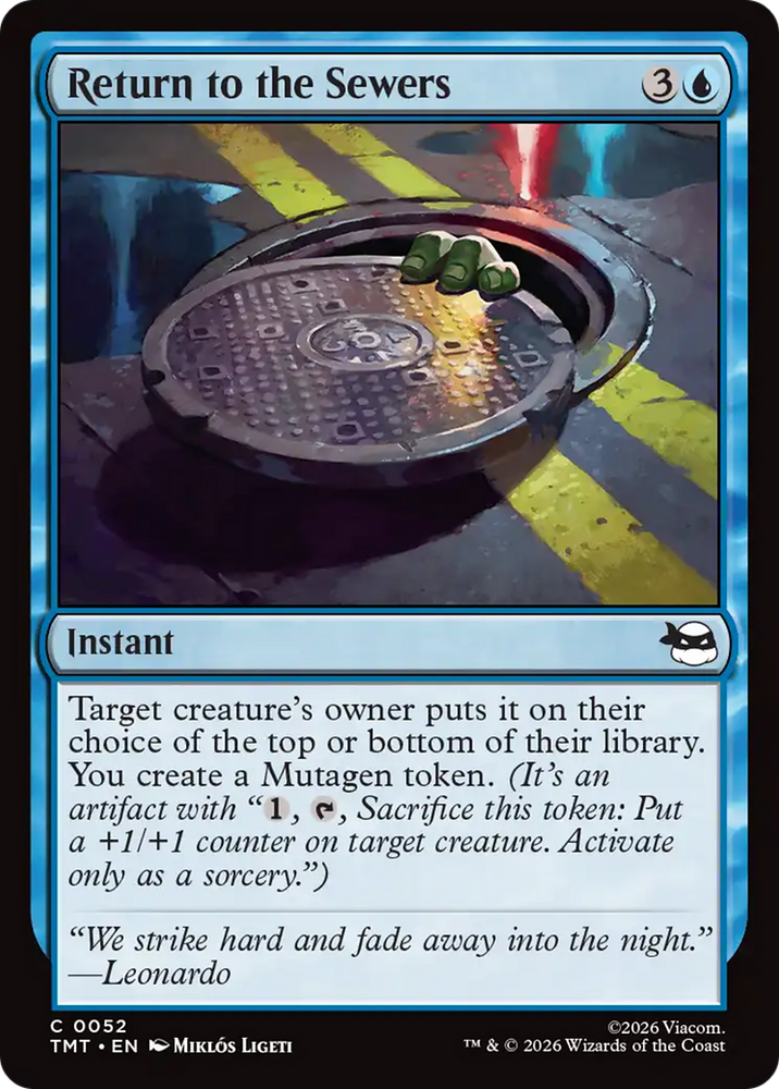 Return to the Sewers [Teenage Mutant Ninja Turtles] Magic: The Gathering