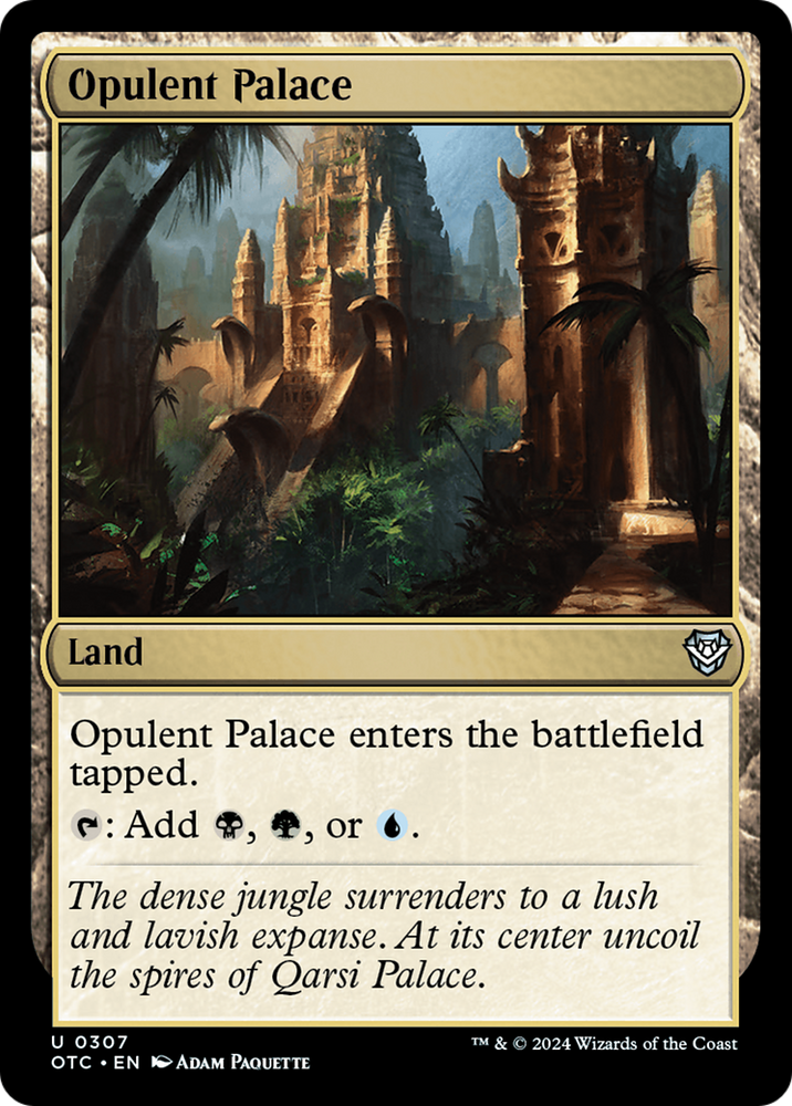 Opulent Palace [Outlaws of Thunder Junction Commander] Magic: The Gathering