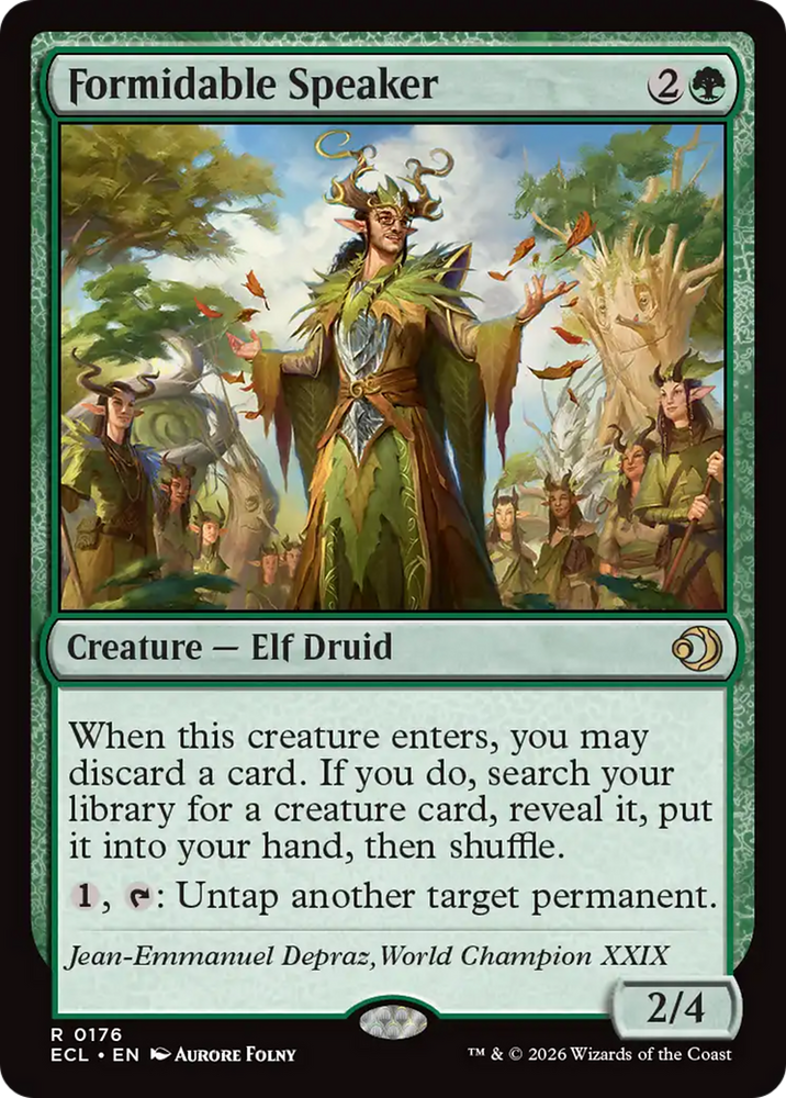 Formidable Speaker [Lorwyn Eclipsed] Magic: The Gathering