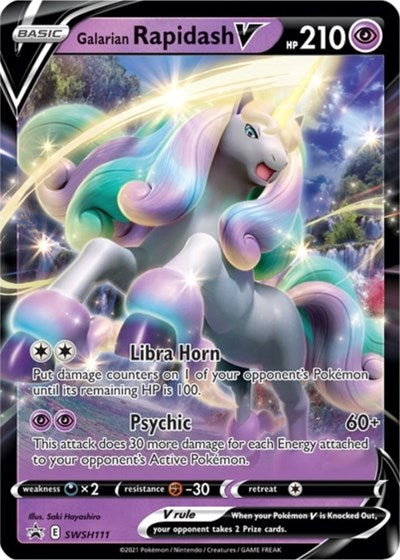 Galarian Rapidash V (SWSH111) [Sword & Shield: Black Star Promos] Pokémon