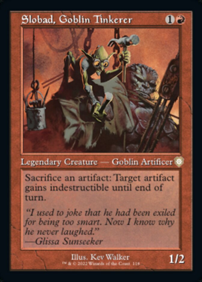 Slobad, Goblin Tinkerer (Retro) [The Brothers' War Commander] Magic: The Gathering