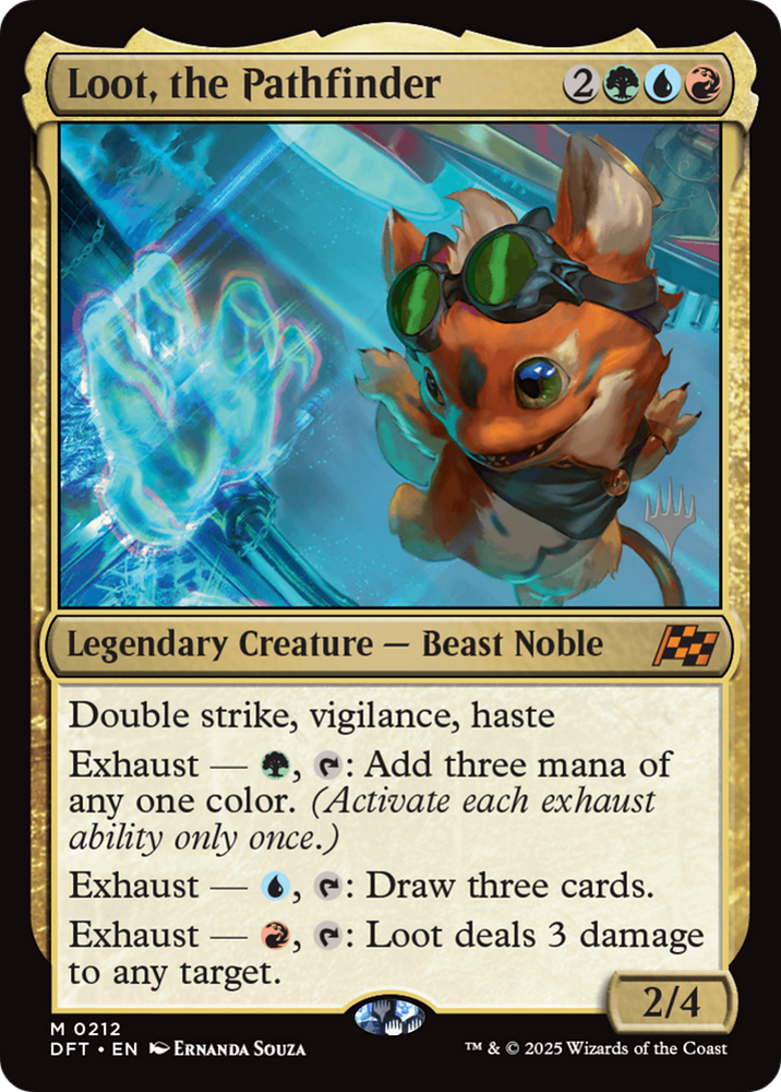 Loot, the Pathfinder (Promo Pack) [Aetherdrift Promos] Magic: The Gathering