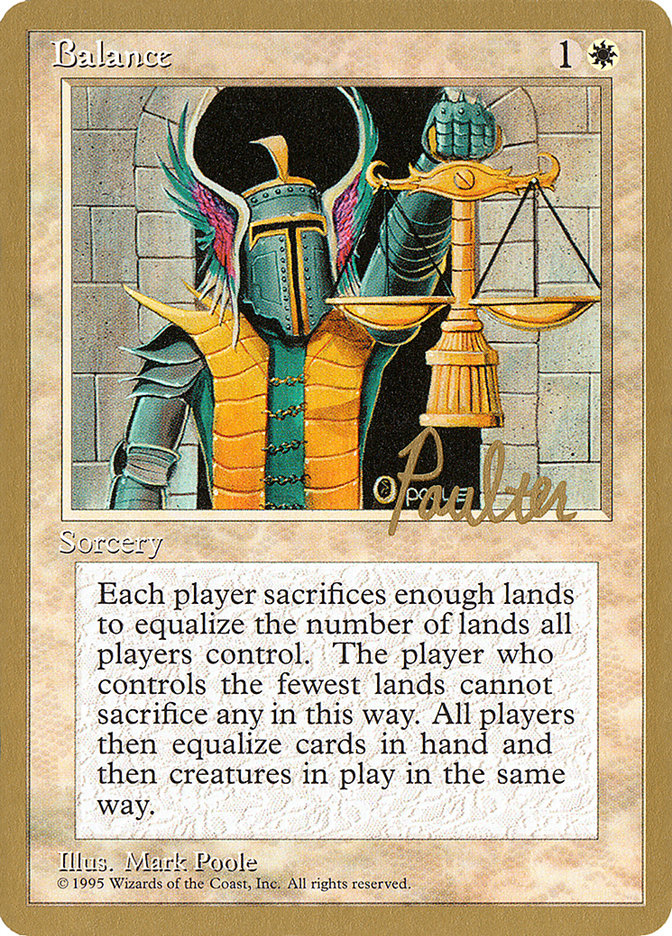 Balance (Preston Poulter) [Pro Tour Collector Set] Magic: The Gathering