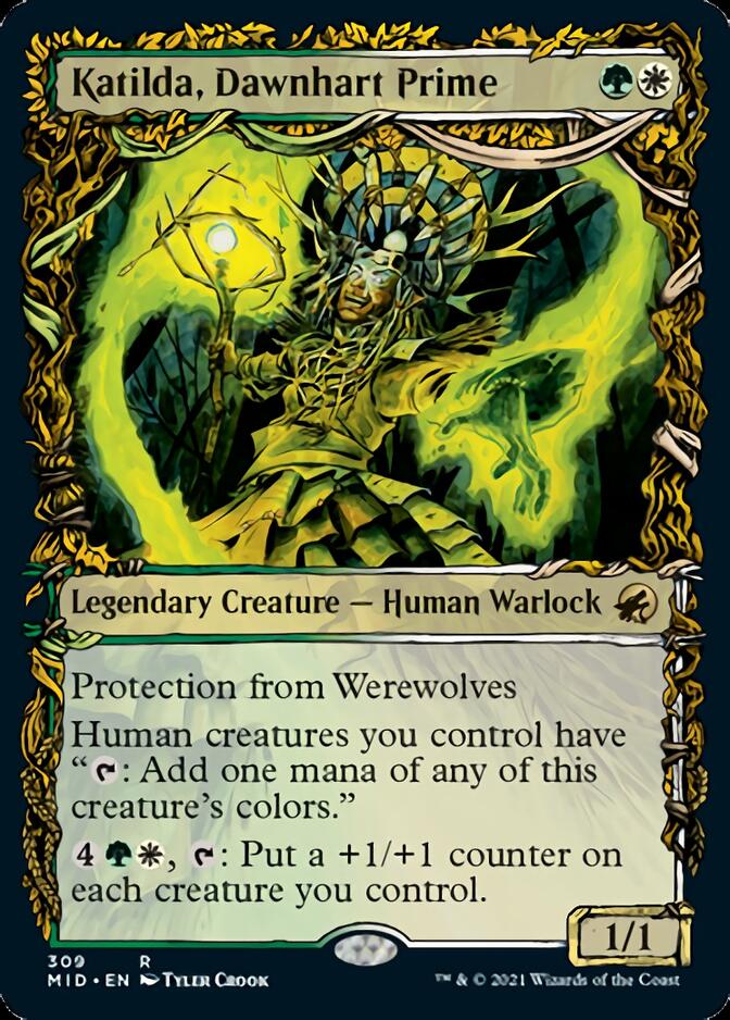 Katilda, Dawnhart Prime (Showcase Equinox) [Innistrad: Midnight Hunt] Magic: The Gathering