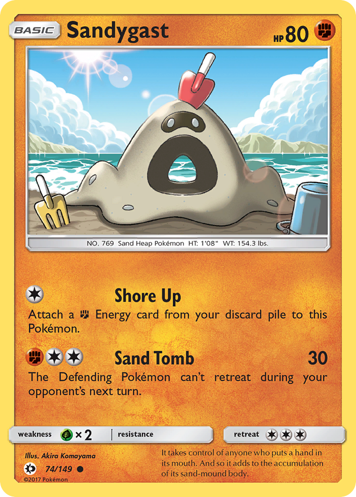 Sandygast (74/149) [Sun & Moon: Base Set] Pokémon
