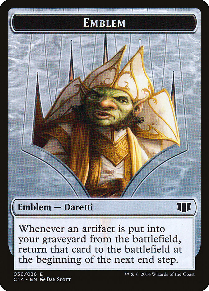 Daretti, Scrap Savant Emblem // Tuktuk the Returned Double-Sided Token [Commander 2014 Tokens] Magic: The Gathering