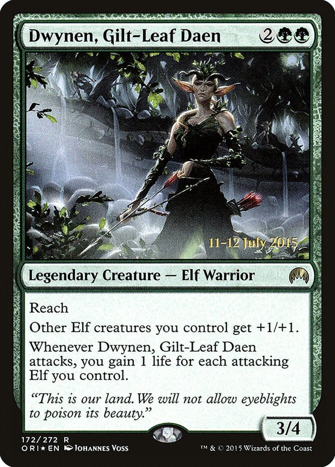 Dwynen, Gilt-Leaf Daen [Magic Origins Prerelease Promos] Magic: The Gathering