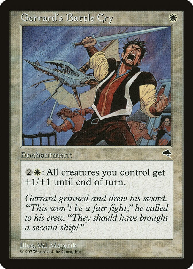 Gerrard's Battle Cry [Tempest] Magic: The Gathering