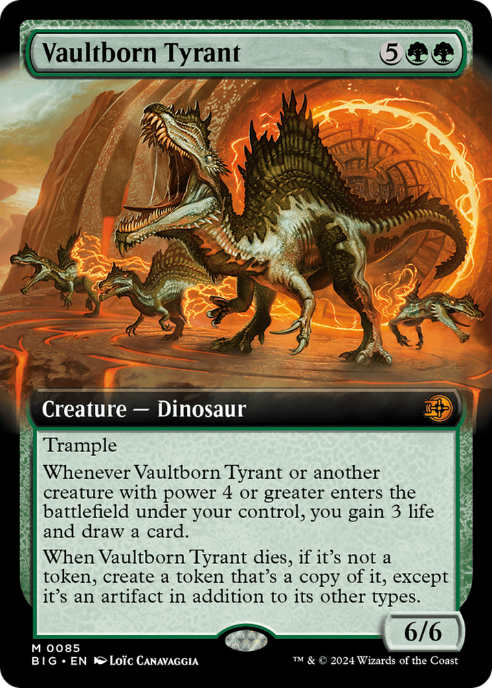 Vaultborn Tyrant (Extended Art) [Outlaws of Thunder Junction: The Big Score] Magic: The Gathering