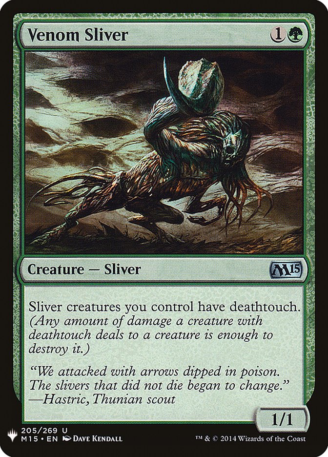 Venom Sliver [Mystery Booster] Magic: The Gathering