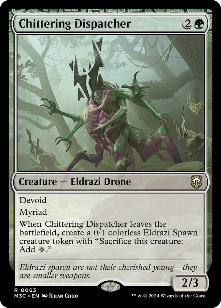 Chittering Dispatcher (Ripple Foil) [Modern Horizons 3 Commander] Magic: The Gathering
