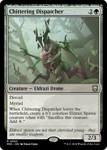 Chittering Dispatcher (Ripple Foil) [Modern Horizons 3 Commander] Magic: The Gathering