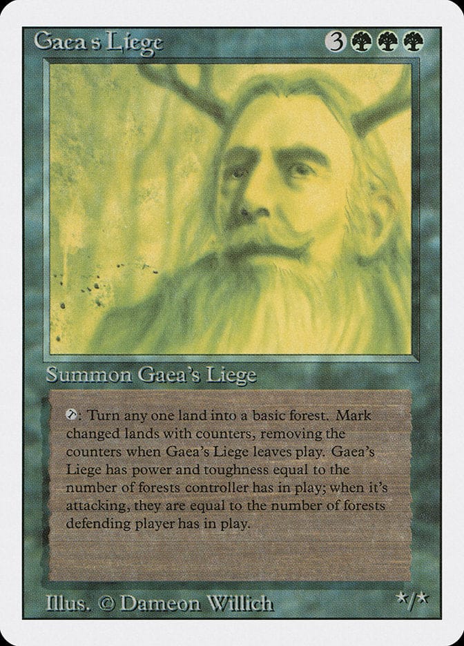 Gaea's Liege [Revised Edition] Magic: The Gathering