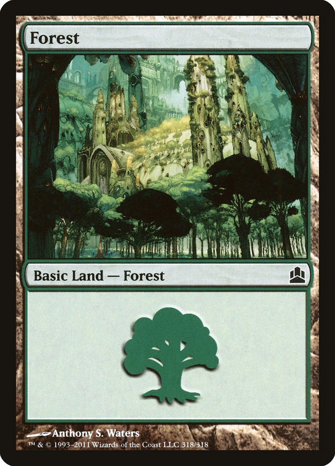 Forest (318) [Commander 2011] Magic: The Gathering