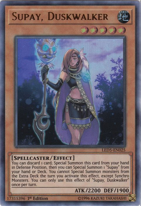 Supay, Duskwalker [LED5-EN025] Ultra Rare - Yugioh Cards For Your TCG Needs!