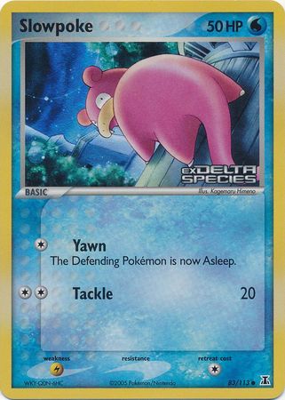 Slowpoke (83/113) (Stamped) [EX: Delta Species] Pokémon