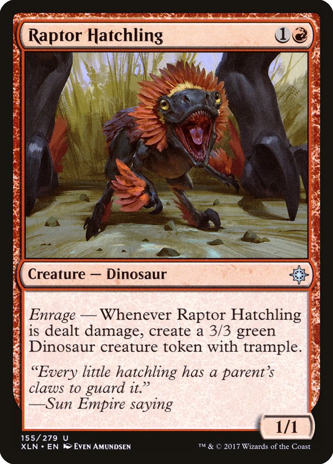 Raptor Hatchling [Ixalan] Magic: The Gathering
