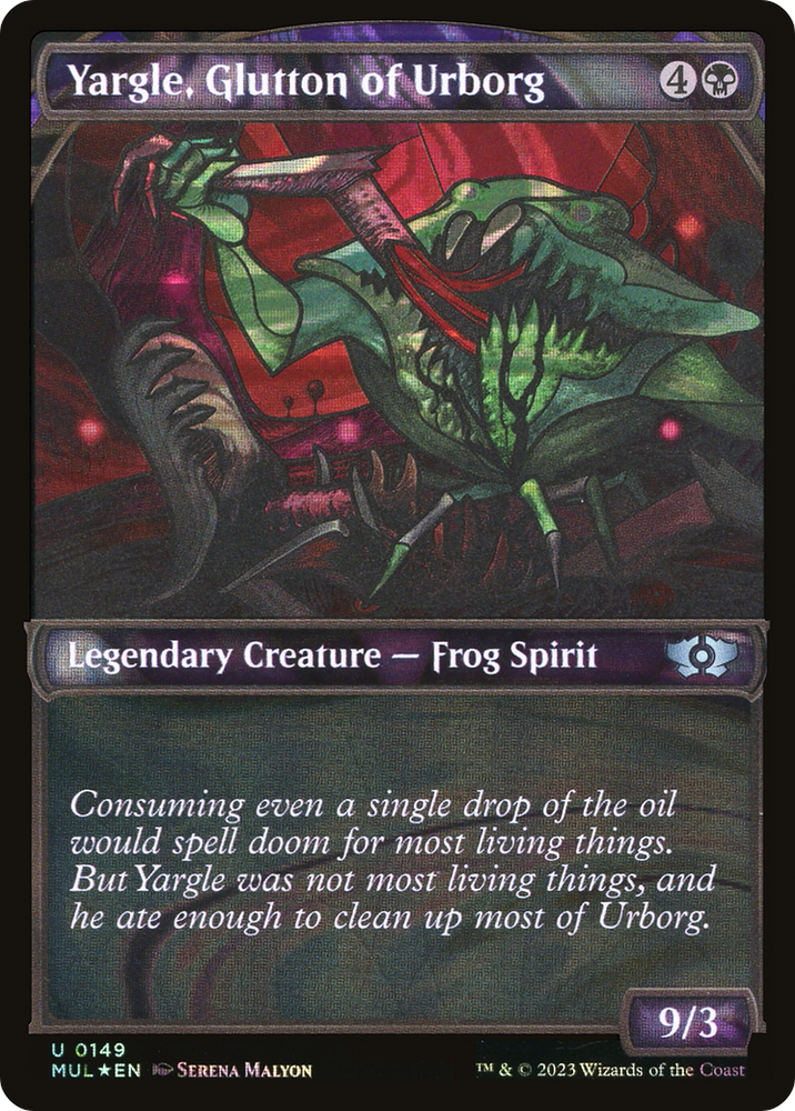 Yargle, Glutton of Urborg (Halo Foil) [Multiverse Legends] Magic: The Gathering