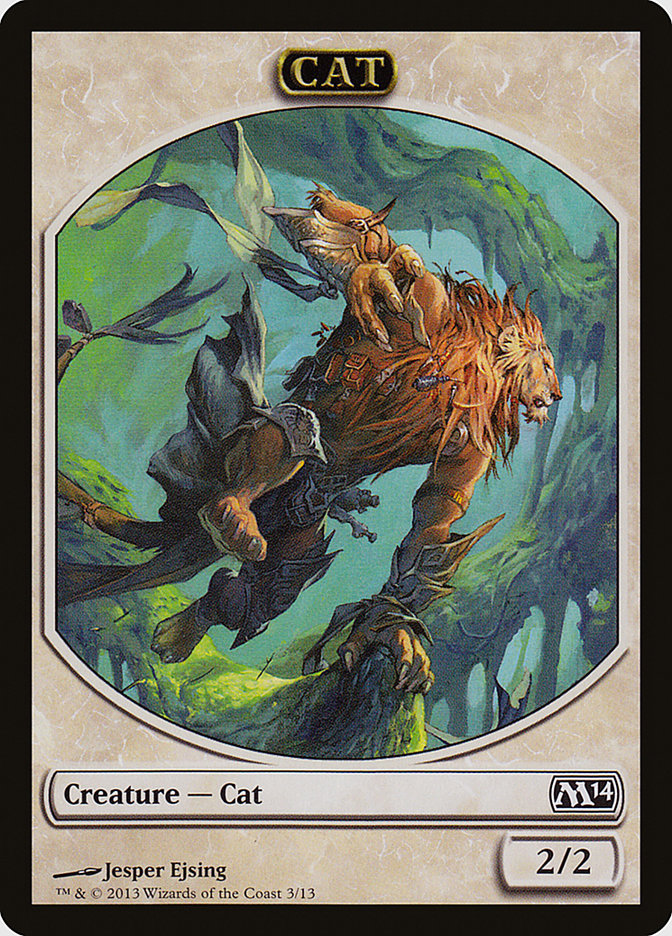Cat Token [Magic 2014 Tokens] Magic: The Gathering