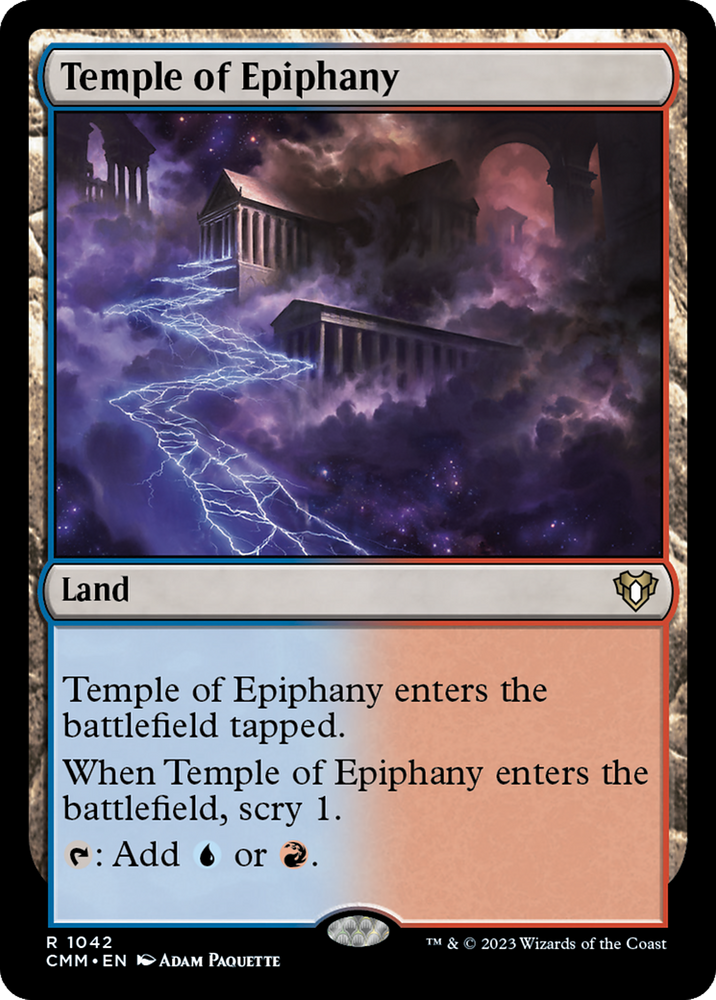 Temple of Epiphany [Commander Masters] Magic: The Gathering