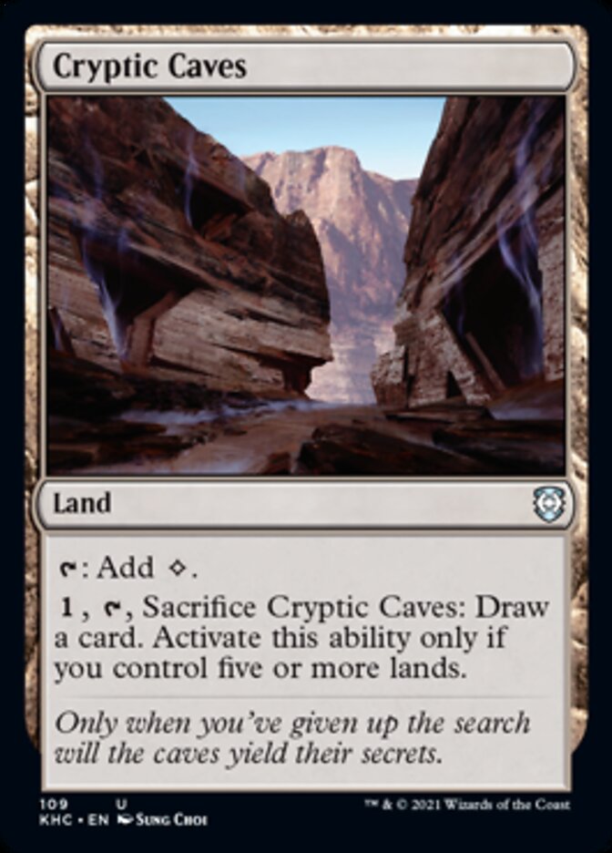Cryptic Caves [Kaldheim Commander] Magic: The Gathering