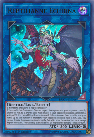 Reptilianne Echidna [DUOV-EN016] Ultra Rare - Yugioh Cards For Your TCG Needs!