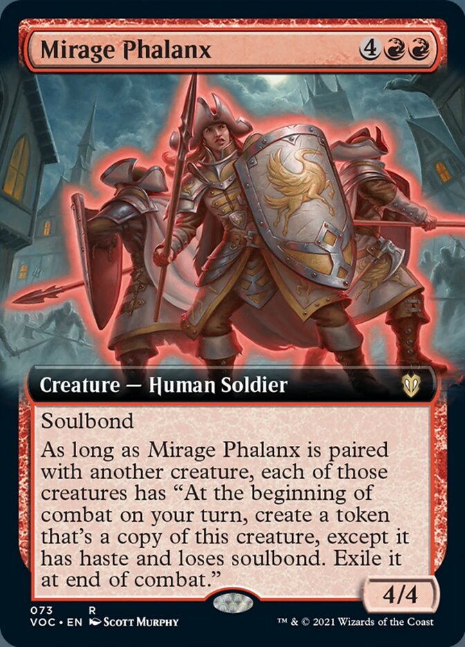 Mirage Phalanx (Extended Art) [Innistrad: Crimson Vow Commander] Magic: The Gathering