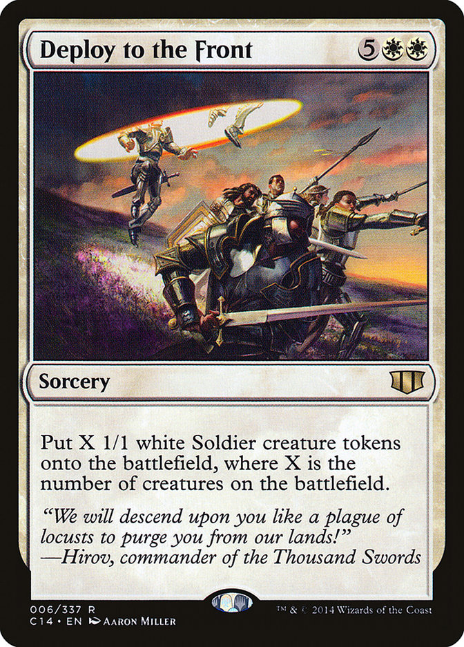 Deploy to the Front [Commander 2014] Magic: The Gathering