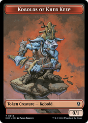 Soldier // Kobolds of Kher Keep Double-Sided Token [Murders at Karlov Manor Commander Tokens] Magic: The Gathering