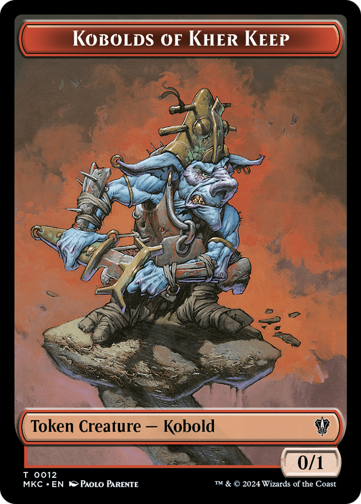 Gold // Kobolds of Kher Keep Double-Sided Token [Murders at Karlov Manor Commander Tokens] Magic: The Gathering