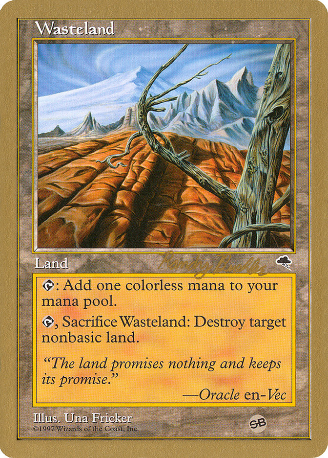 Wasteland (Randy Buehler) (SB) [World Championship Decks 1998] Magic: The Gathering
