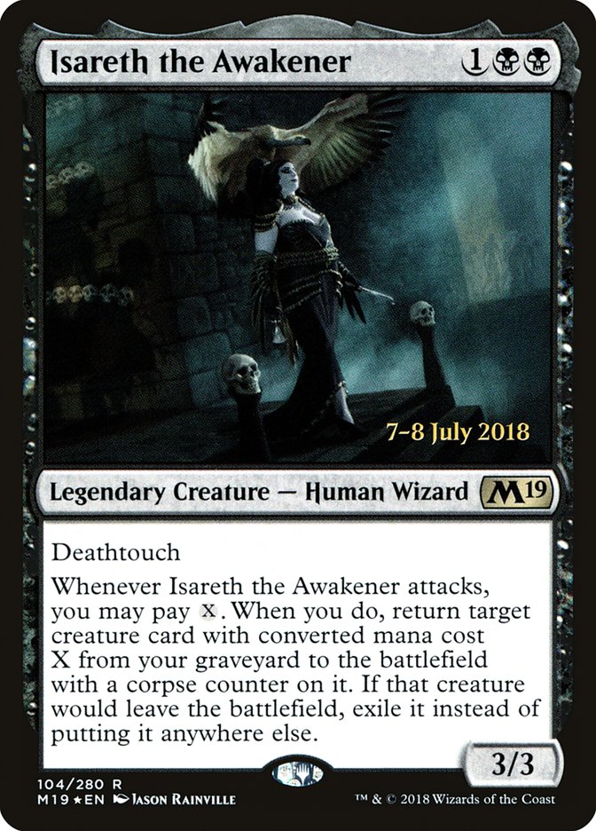 Isareth the Awakener [Core Set 2019 Prerelease Promos] Magic: The Gathering
