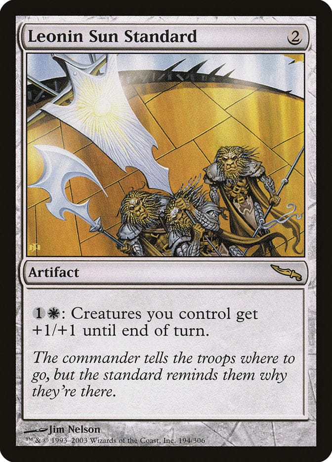 Leonin Sun Standard [Mirrodin] Magic: The Gathering