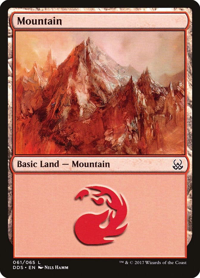 Mountain (61) [Duel Decks: Mind vs. Might] Magic: The Gathering