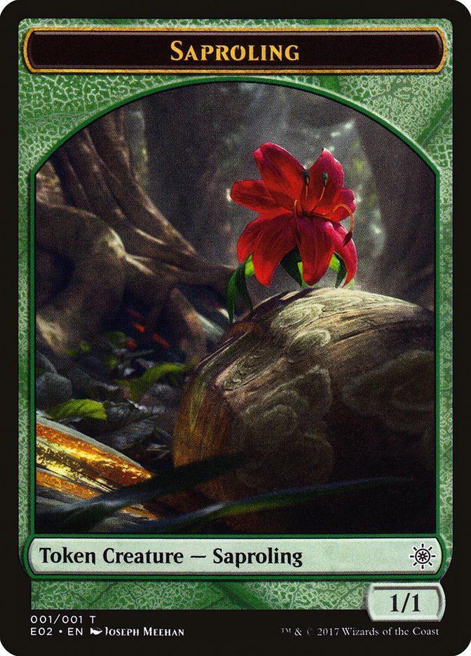 Saproling Token [Explorers of Ixalan] Magic: The Gathering