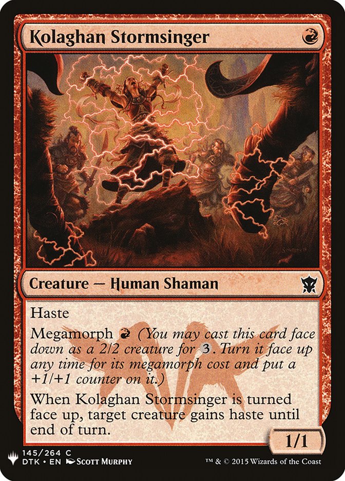 Kolaghan Stormsinger [Mystery Booster] Magic: The Gathering